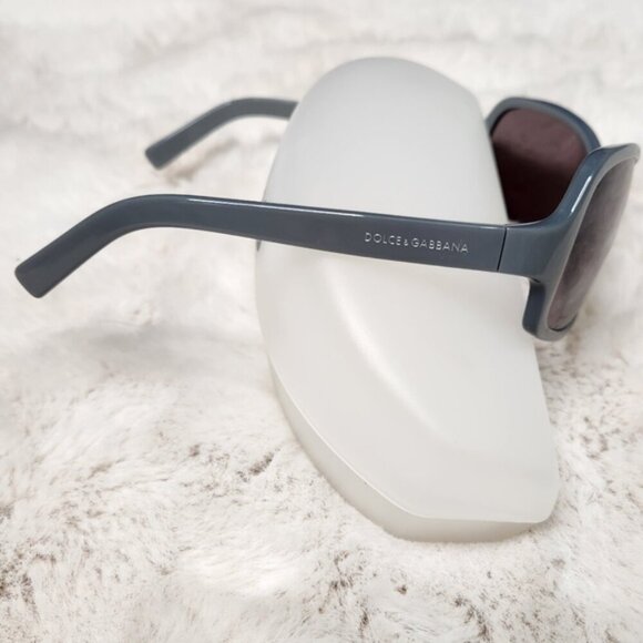 Dolce & Gabbana DG 418S 851 115 Vintage Y2K Blue/Grey Rectangle Frame Sunglasses main image 14